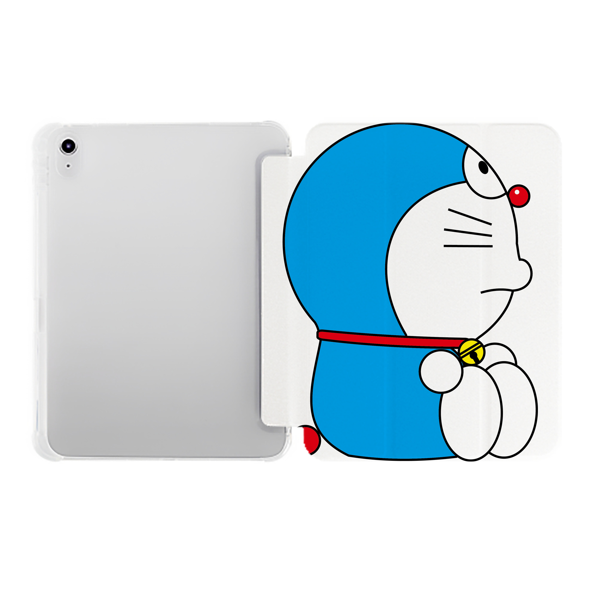 （画像用） ドラえもん Doraemon IPad ケース ペン収納付き 三つ折りスタンド PUレザー×シリコン 対応機種9.5/10.5/10.9インチ